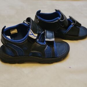 Velcro Kids' Blue and Black Sandals